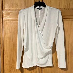 1. State Women's Cream Wrap Blouse